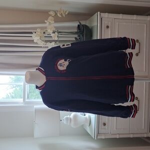 NWT‎ NFL Team Apparel Mens New England Patriots Navy Quilted Sweatshirt/Jacket M